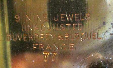 BAYARD FRANCE DUVERDREY & BOLQUEL MIGNONETTES CARRIAGE CLOCK