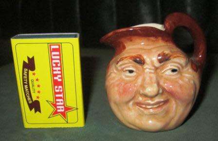 TWO MINIATURE ROYAL DOULTON  CHARACTER JUGS-ONE BID FOR BOTH