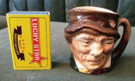 TWO MINIATURE ROYAL DOULTON  CHARACTER JUGS-ONE BID FOR BOTH