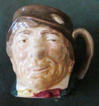 TWO MINIATURE ROYAL DOULTON  CHARACTER JUGS-ONE BID FOR BOTH