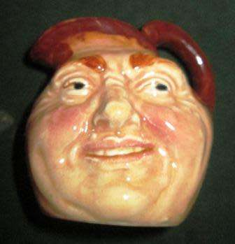TWO MINIATURE ROYAL DOULTON  CHARACTER JUGS-ONE BID FOR BOTH