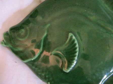 RARE PAIR OF LUCIA WARE FISH SHAPED WALL PLAQUES