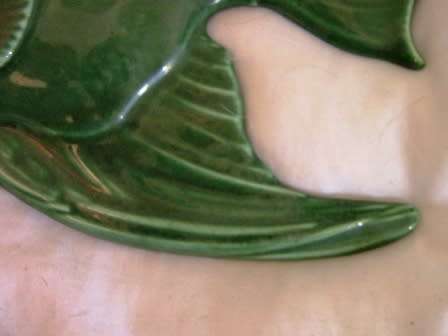 RARE PAIR OF LUCIA WARE FISH SHAPED WALL PLAQUES