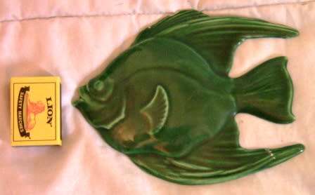 RARE PAIR OF LUCIA WARE FISH SHAPED WALL PLAQUES