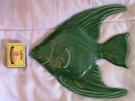 RARE PAIR OF LUCIA WARE FISH SHAPED WALL PLAQUES
