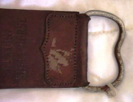 FIVE VINTAGE BARBER SHOP LEATHER RAZOR STROPS