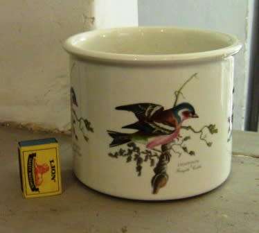 PORTMEIRION BIRDS OF BRITAIN PLANTER DESIGNED BY SUSAN WILLIAM ELLIS