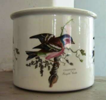PORTMEIRION BIRDS OF BRITAIN PLANTER DESIGNED BY SUSAN WILLIAM ELLIS