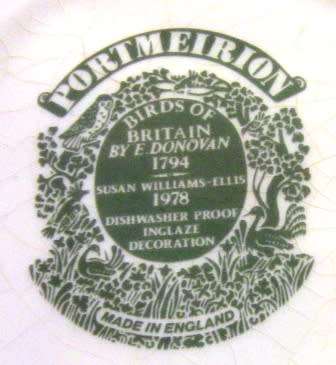 PORTMEIRION BIRDS OF BRITAIN PLANTER DESIGNED BY SUSAN WILLIAM ELLIS