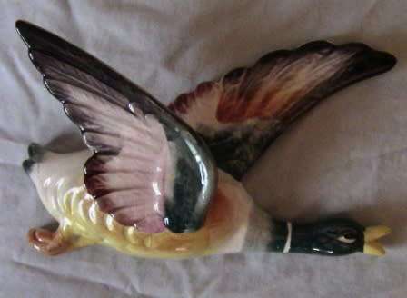 VINTAGE 1950/60S SET OF THREE FLYING DUCKS WALLSCONES/POSY VASES