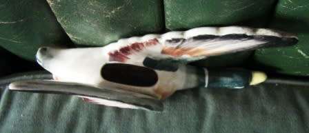 VINTAGE 1950/60S SET OF THREE FLYING DUCKS WALLSCONES/POSY VASES