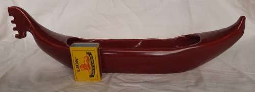 SCARCE  LARGE LUCIA WARE GONDOLA SHAPED POSY VASE