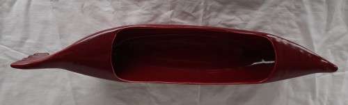 SCARCE  LARGE LUCIA WARE GONDOLA SHAPED POSY VASE