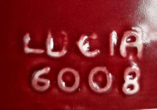 SCARCE  LARGE LUCIA WARE GONDOLA SHAPED POSY VASE