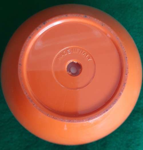 VINTAGE 1970S PLASTIC APPLE SHAPED ICE BUCKET MADE IN ITALY