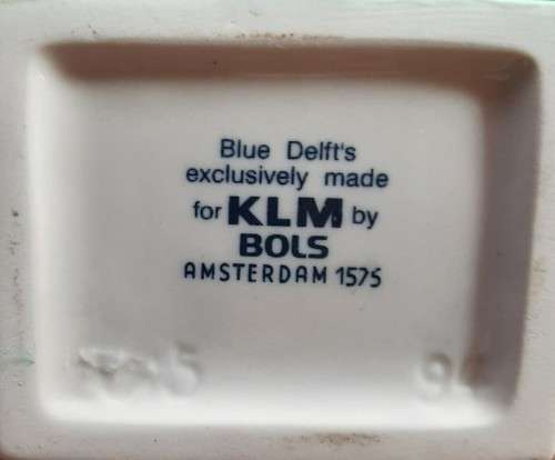 BLUE DELFTS FOR KLM BY BOLS MINIATURE HOUSE NO 94