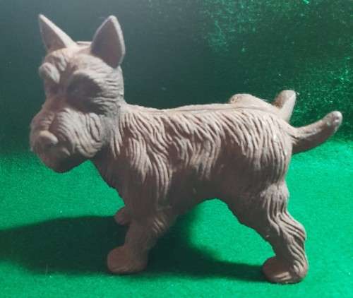 OLD CAST IRON SCOTTY DOG LIFTING HIS LEG DOOR STOP