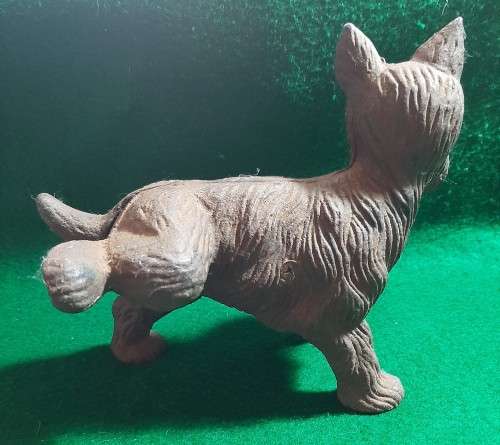 OLD CAST IRON SCOTTY DOG LIFTING HIS LEG DOOR STOP