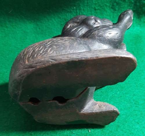 OLD CAST IRON CAT FIGURINE DOOR STOP