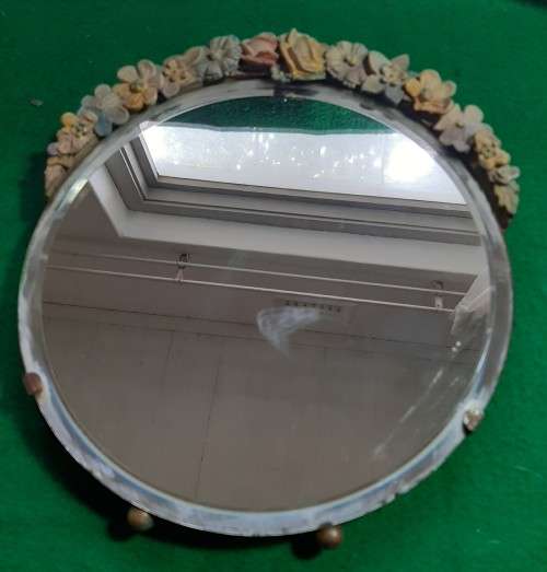 1930S ART DECO BEVELED GLASS  BARBOLA DRESSING TABLE MIRROR