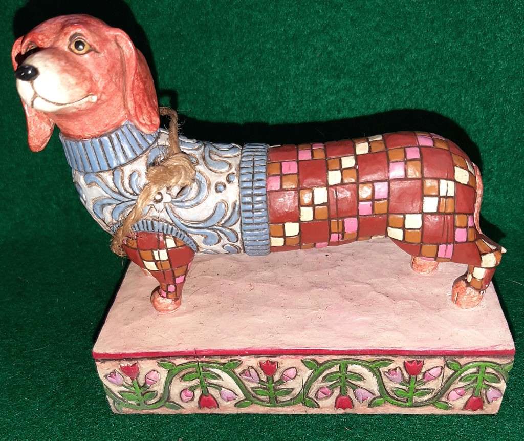 Jim Shore Longfellow Dachshund figurine