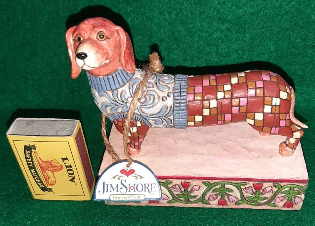 Jim Shore Longfellow Dachshund figurine