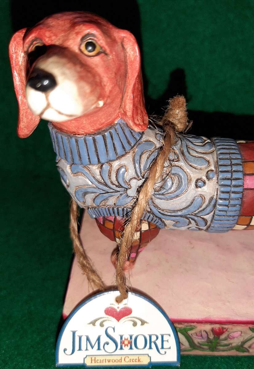 Jim Shore Longfellow Dachshund figurine