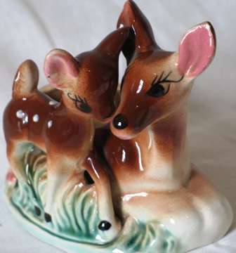 Retro 1950s Bambi vase ( 11 x 15 x 8 cm )