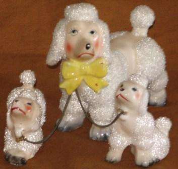 Kitch, Retro, 1950s, ceramic French Poodle