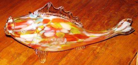 VINTAGE MURANO RETRO LARGE 1950S FISH FIGURINE