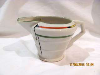 Art Deco   Milk jug/creamer    Fine porcelain     Unknown origin...... c1930's+