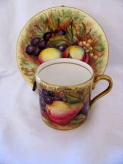 Vintage Aynsley 'Fruit' Coffee Can... c1891+... England...