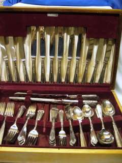 'Slack  & Barlow' part Wooden Boxed Cutlery set. Sheffield, England. Reg.# 876447circa?1920's+
