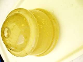 1 Yellow Spotted Lamp Shade circa: 1930+