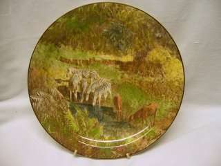 Royal Doulton 'Game at Pool' South African Series Wall Plate. impressed mark ?36