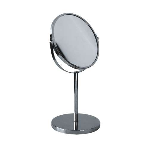 Chrome pedestal mirror 3x magnification
