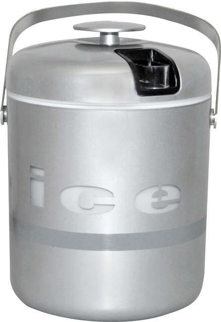 Silver arcylic double wall ice bucket 1 Litre