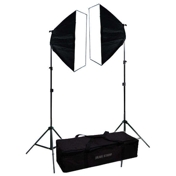 **SPECIAL**Brand New Dual Soft Box Studio Kit Equivalent of 1600Watts of Continuous Lighting