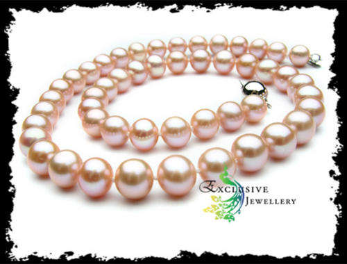 EXCLUSIVE JEWELLERY - 7-8mm Pink Akoya Cultured Pearl Necklace
