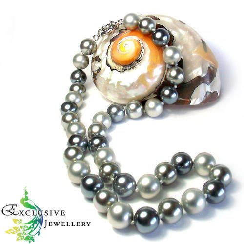 SAVE 33% - 10mm Multicolour East Sea Shell Pearl Necklace 19" AAA