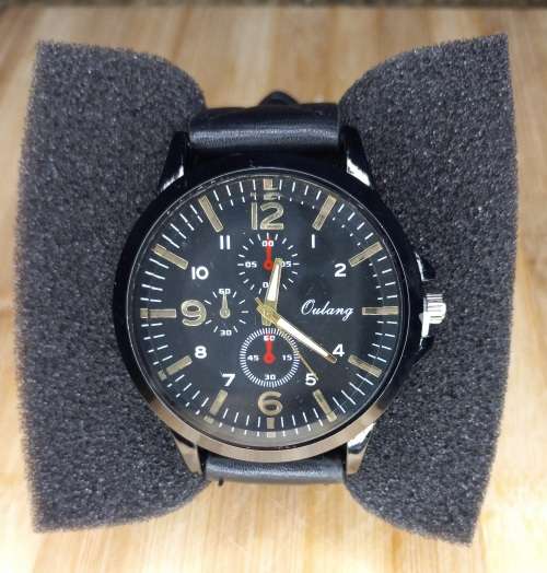 Mens smart casual business design wrist watch