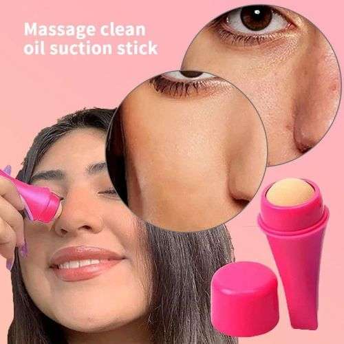 Oil Absorbing Reusable Volcanic Face Roller Ball - Anti-Sebum