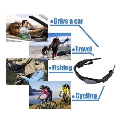 Wireless Bluetooth Sunglasses Earphone Headset