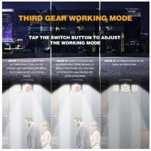 Split head Solar Sensor Light With Remote