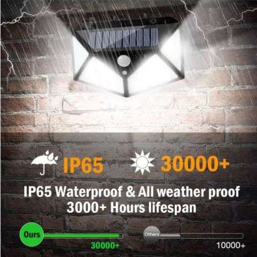 100 led Solar Motion Sensor Light Outdoor