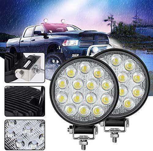 1 Pcs 42W Round LED Work Light For Off-Road ATV UTV