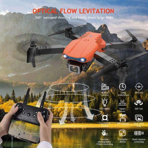 2.4G Foldable Drone UAV Standard Edition Quadcopter For Beginners - Orange