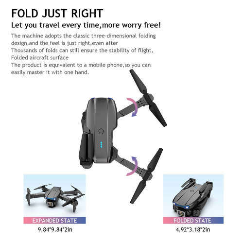 2.4G Foldable Drone UAV Standard Edition Quadcopter For Beginners - Orange