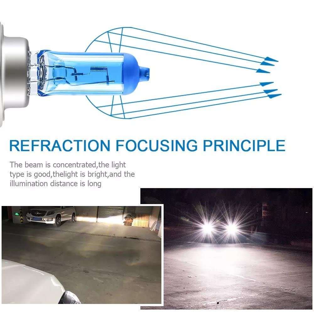 H4 Xenon Look Headlight Globe 55w - H4 Replacement H4 Globe Pair