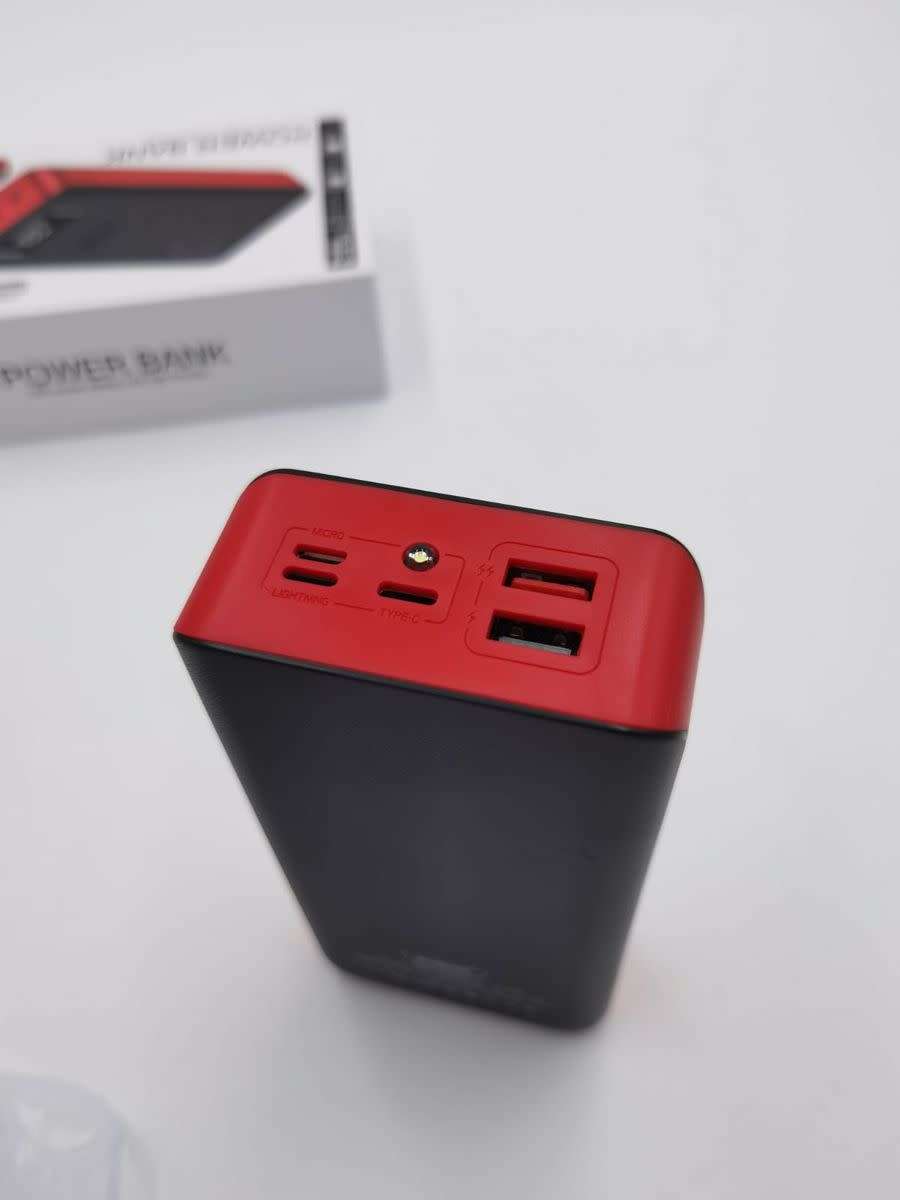 Ultimate Power Solution: 40000mAh Power Bank with Built-in Cables